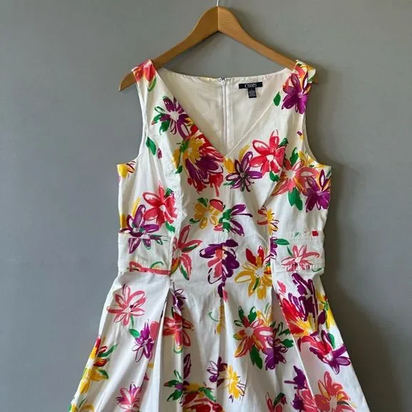 5 for $35 Chaps Floral Dress Women Size 16 - Picture 2 of 6